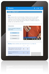 Physics interactive online lesson example