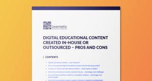 how to create educational materials - in-house or outsourced