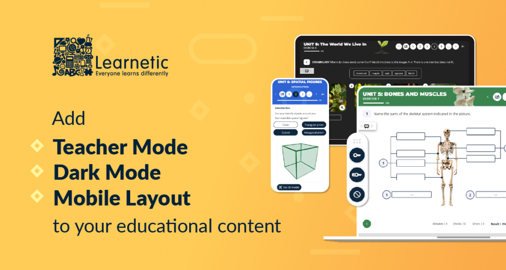 How to add Teacher Mode, Dark Mode and Mobile Layout to your Lessons in mAuthor?