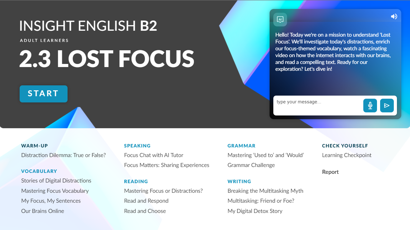 Insight english b2 AI