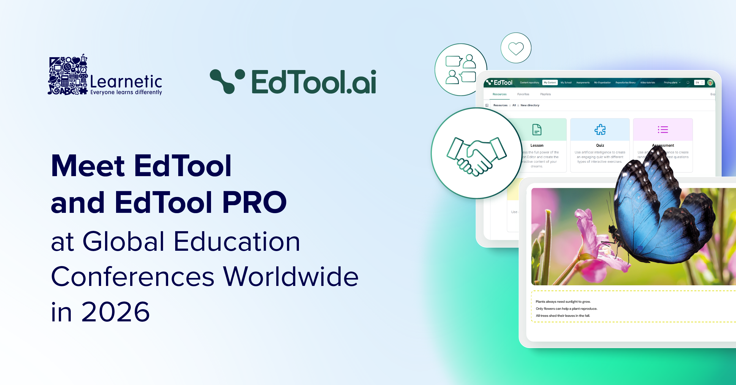AI in Education Events 2026: Meet EdTool and EdTool PRO at the Learnetic Global Tour