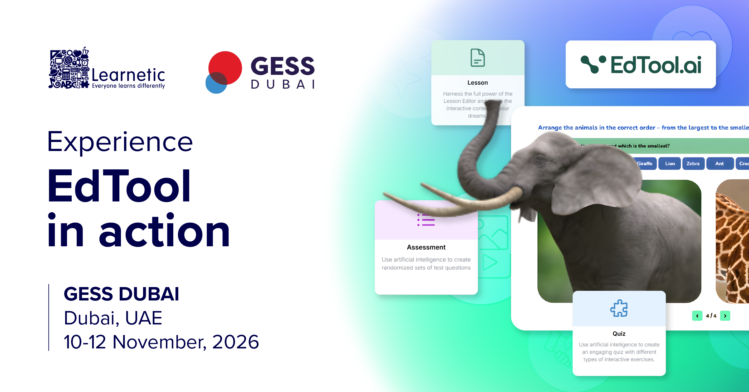 AI in Education Events 2026: Meet EdTool and EdTool PRO at the Learnetic Global Tour